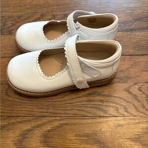 Elephantito White Mary Jane with Scalloped Edge